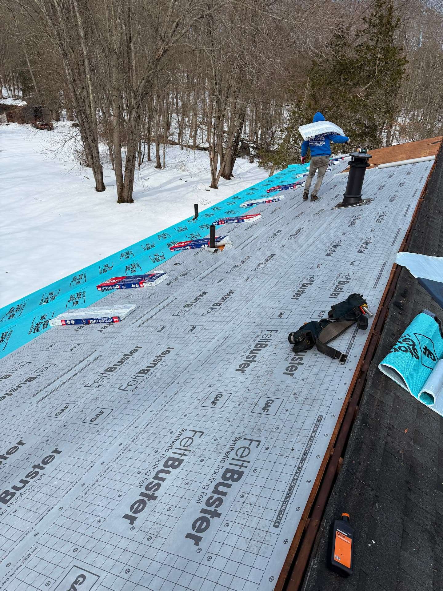 Roofing repair work completed by VT1