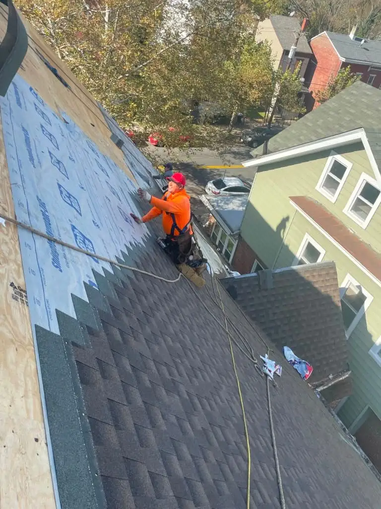 Completed asphalt shingle roof, Carmel, NY