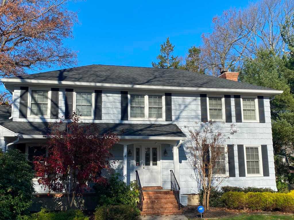 Completed roof replacement on a home in Cold Spring, NY