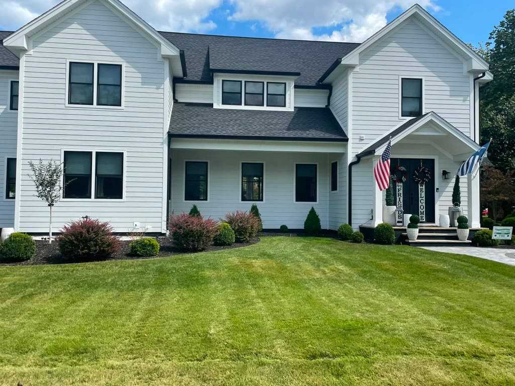 Finished roofline on a home in Danbury, CT