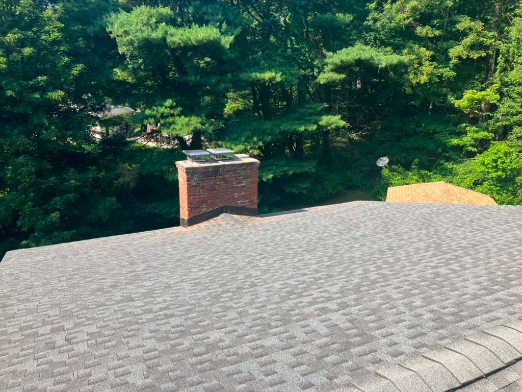 Completed roofing project on a home in Brewster, NY