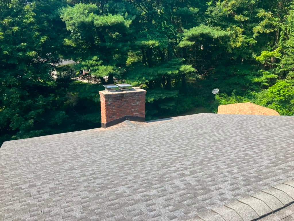 Completed roofing project on a home in Brewster, NY