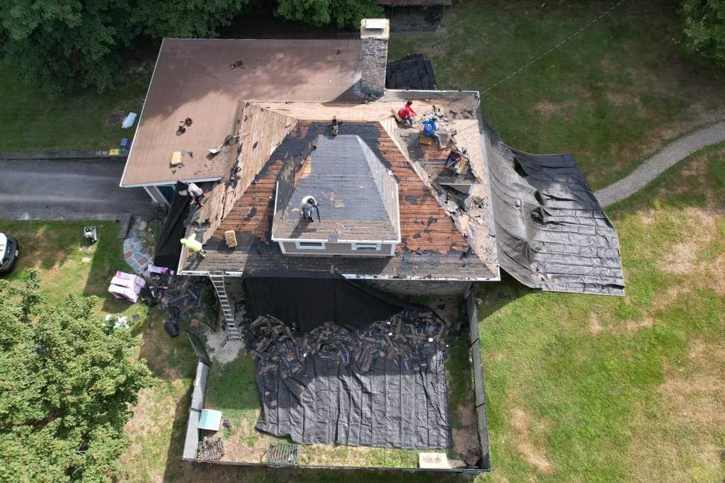 Before: Shingle roof replacement in Mahopac, NY
