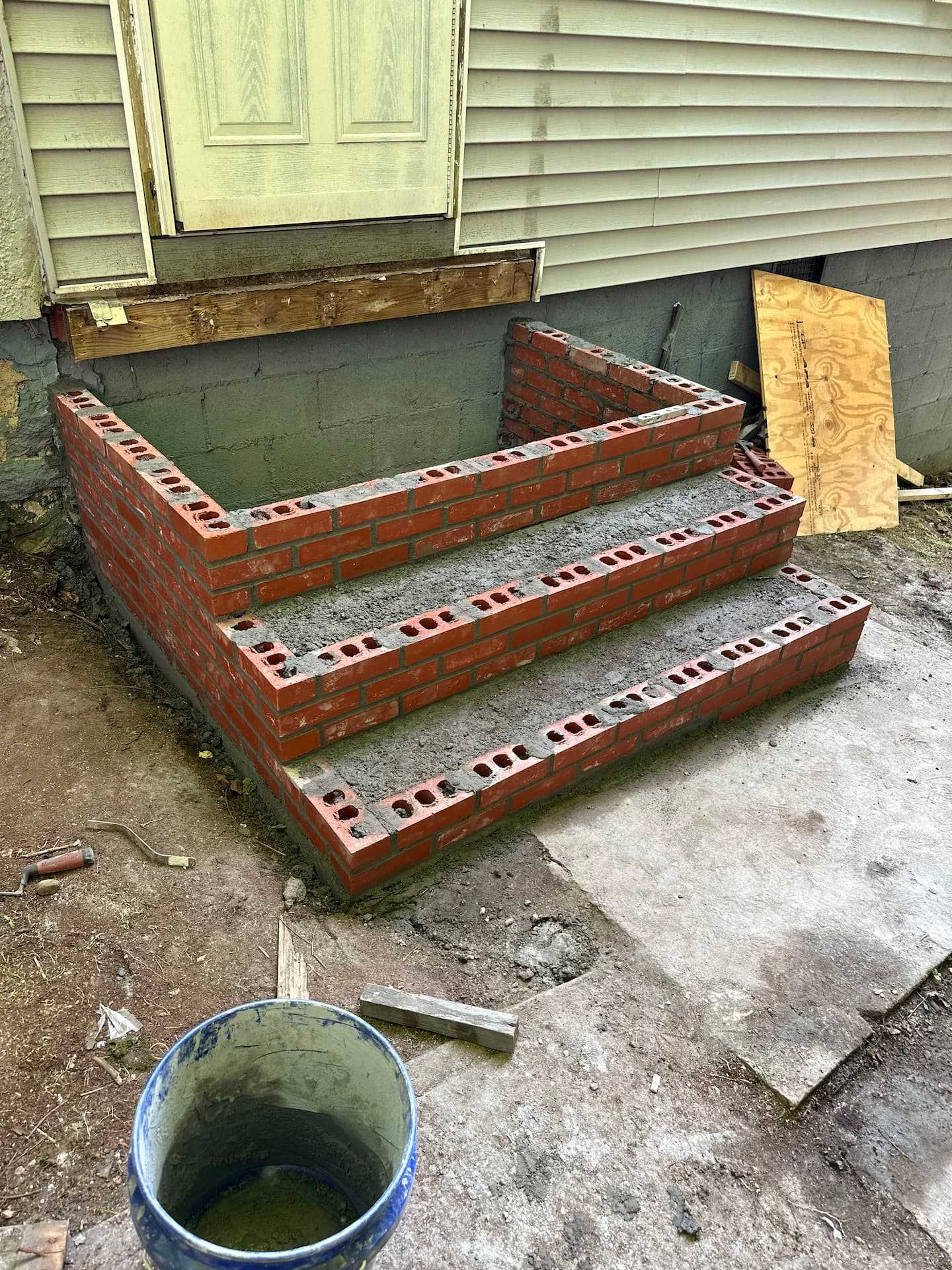 Before: Masonry repair and repointing in Ridgefield, CT