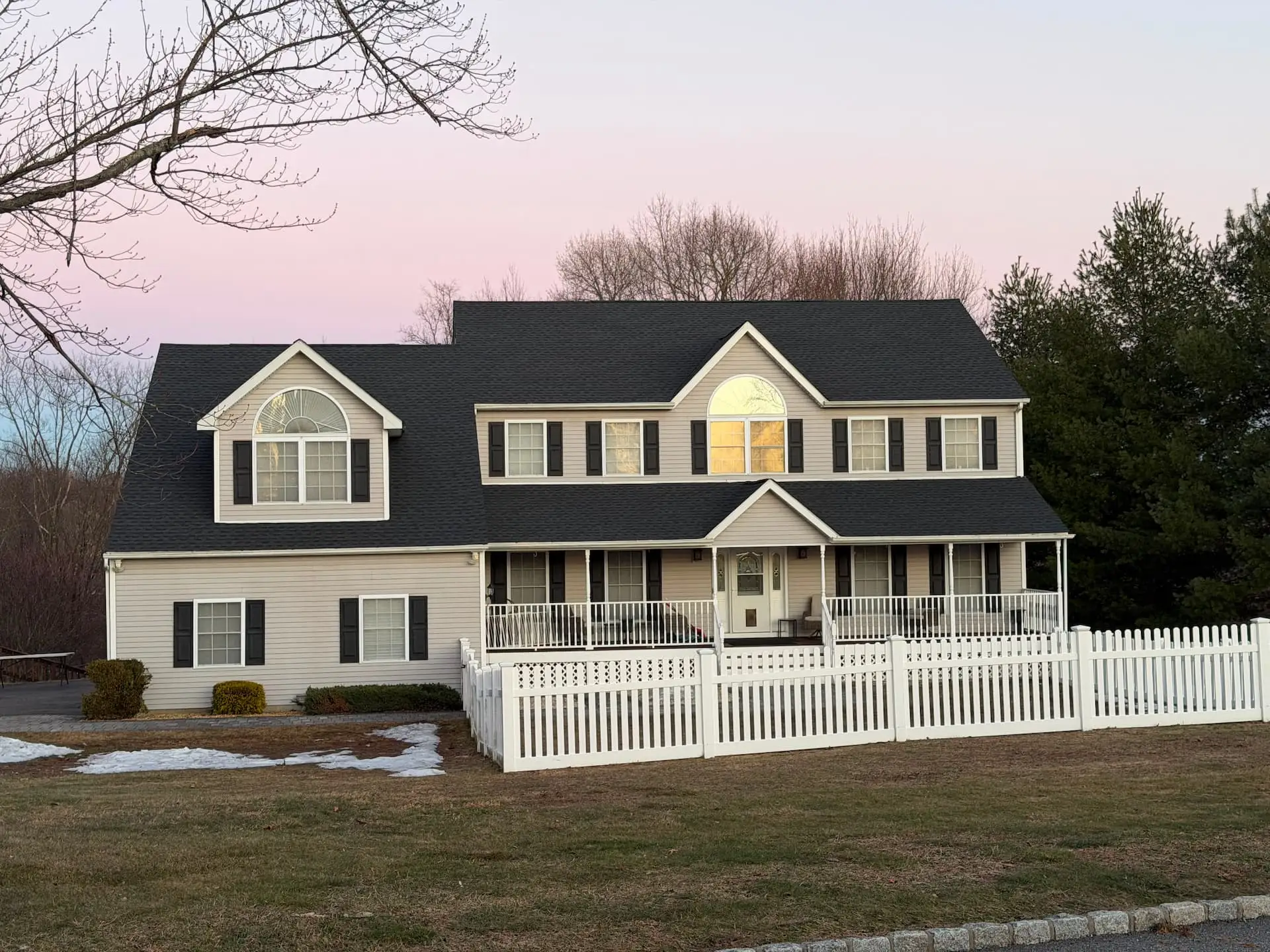 Completed roof replacement, after photo